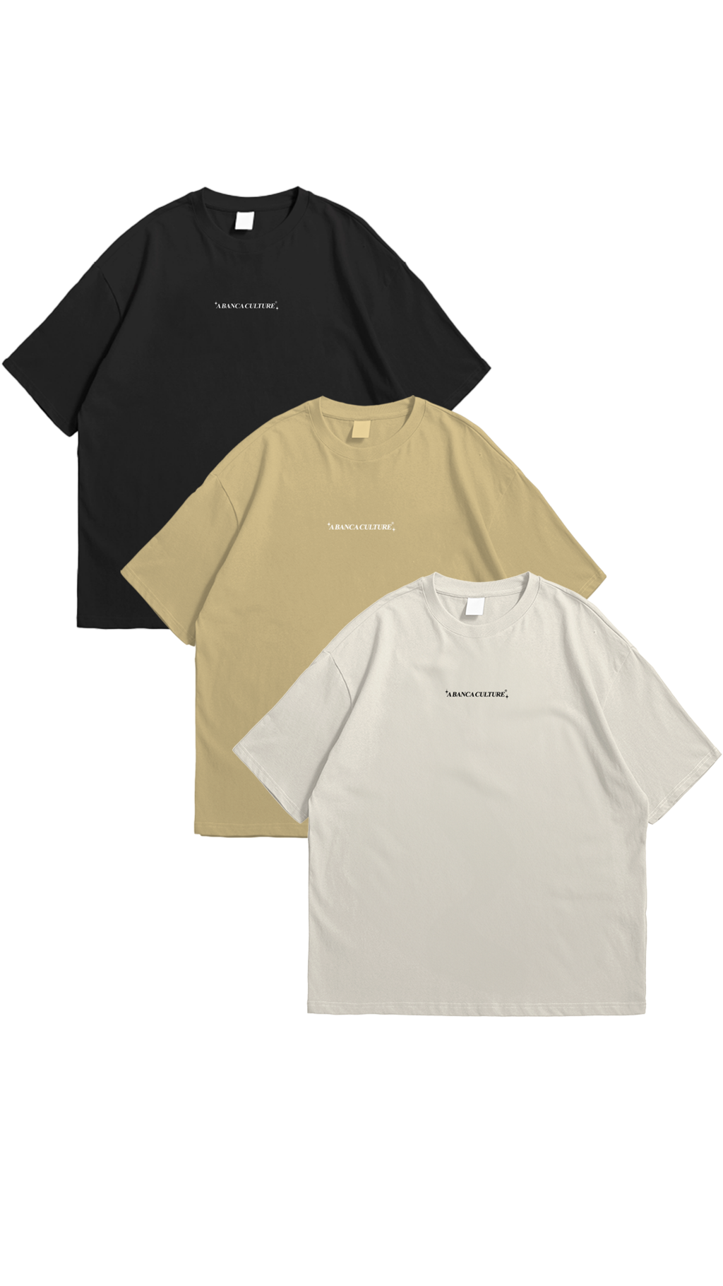 KIT 3 CAMISETAS BASICAS A BANCA