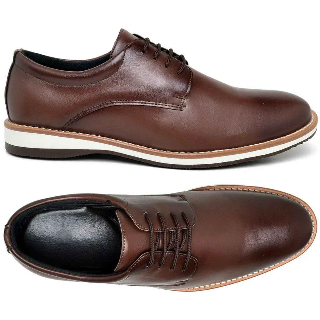 Sapato Casual Masculino Oxford Derby