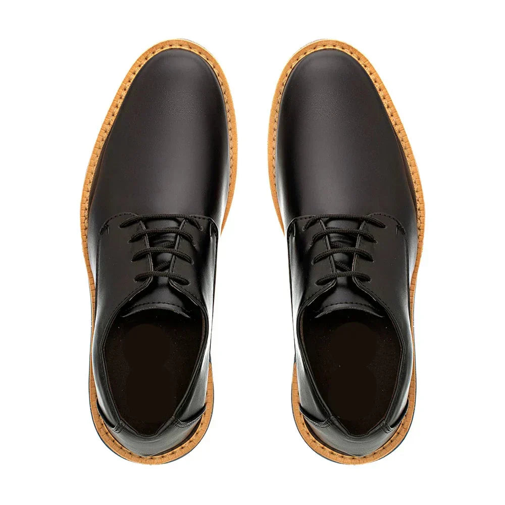 Sapato Casual Derby Tratorado Comfort Classic