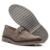 Sapato Loafer Mocassim Couro Nobock Camurça Aveludado Sport Fino com Fivela