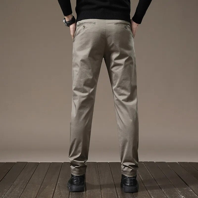 Calça Chino Masculina em Sarja Rouffman FF24